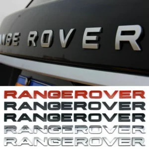 ABS Material Car Body Stickers for Sport Hood Mounted R Badge and English Rear Emblem Modification