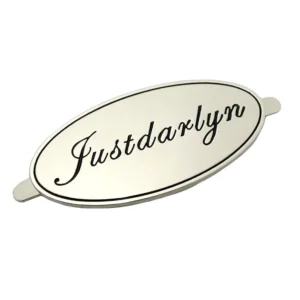 Accessories Supplier Custom Stamping Branded Logo Metal Plate for Bags
