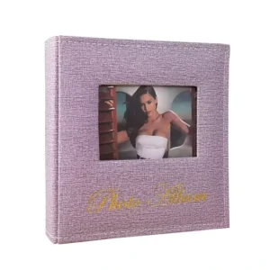 Acid-Free Archival PU Cover Photo Album, 4×6, 100 Photos, Coil Binder