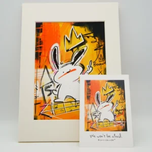 Acid-Free Cardboard Framed Celebrity Photo and Illustration Giclee Poster