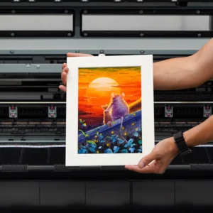 Acid-Free Cardstock Ink-Printed Micro-Spray Framed Celebrity Photo Poster