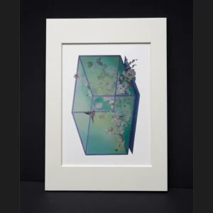 Acid-Free Cardstock Ink-Printed Micro-Spray Framed Poster Decor