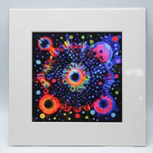Acid-Free Cardstock Ink-Printed Micro-Spray Poster with Photo and Illustrated Art Framed Decor Pack