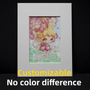 Acid-free Cardboard Framed Printed Giclee Poster with Photo and Illustration Art Perfect Binding and Embossing