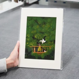 Acid free Fancy Paper Cardboard Framed Printed Giclee Poster with Celebrity Photo Illustration Art Decorative Painting