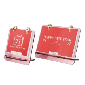 Acrylic Small Desk Calendar Recyclable Customizable Monthly Calendar