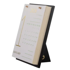 Acrylic Table Small Desk Standing Calendar January to December