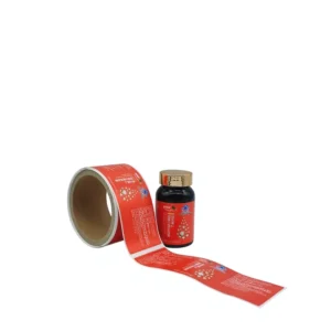 Adhesive Glossy Roll Stickers Liquid Supplements Packaging Waterproof Scratch Off Custom 12 Color Food Grade Durable Label