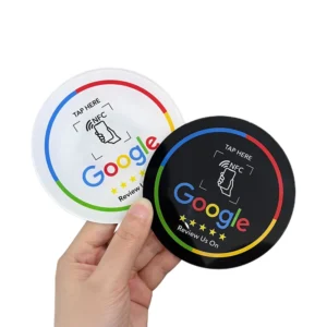Adhesive PVC NFC Restaurant Table Sticker, NT/AG215 Model Smart Card