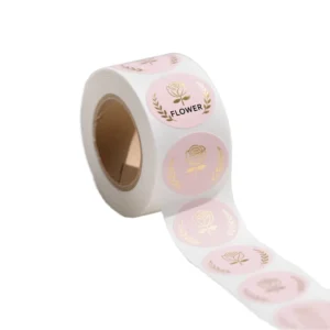Adhesive Sticker Waterproof Vinyl Circular Packaging Label Custom Printed Suitable for Logistics Food and Medical Fields