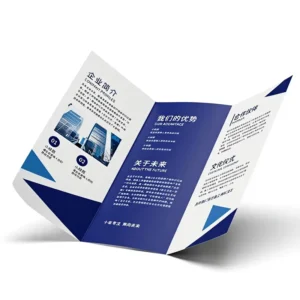 Advertising Flyers Custom Corporate Brochures Tri Fold Leaflets A4 UV Printing Kraft Coated Paper Manuals Poster Design