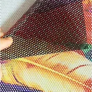 Advertising Glass Window Perforated Vinyl Sticker 120gsm Micro Perforated Vinyl Graphic One Way Vision Sticker Mesh Vinyl