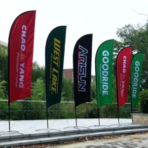 Advertising Print Logo Beachflag Banners Feather Flags Custom Advertisement Banner