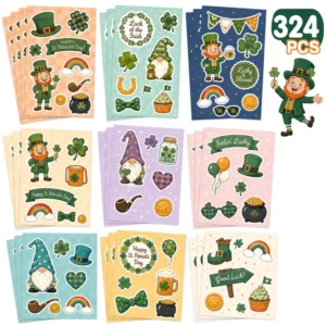 Aesthetic Pattern Stickers for Seasonal Craft and Home Decor Custom Die-Cut Waterproof Self-Adhesive Sticker Sheets