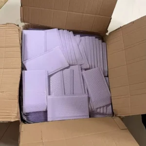 Air Bubble Mailers Eco-Friendly Plastic Shipping Bags Padded Matte Black Poly Mailers Custom Logo