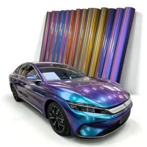 Air Release Channels Chameleon Color Car Stickers for Car Body Color changing UV Proof PET Chameleon Car Wrap Vinyl Rolls