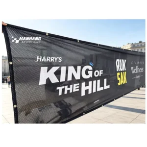 Airflow Mesh Fence Scrim Cloth Banner for Advertising Events