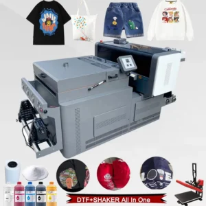 All-in-One 60 cm Transfer Film Printing Machine, Clothing Printing Pigment DTFO Printer, 1-Year Warranty