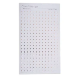 Alphabet Stickers for Scrapbooking