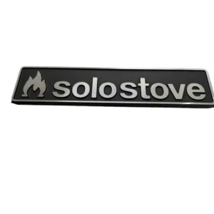 Aluminum Metal Nameplate for BBQ Outdoor Ovens, Floral Design, High-Gloss, High-Temperature and Corrosion Resistant