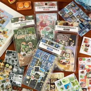 Ancient Cartoon Scrapbook Cutting Film Sticker Book Moment Flash Frame Series Hand Account Decoration
