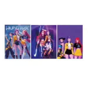 Anime 3D Lenticular Motion Poster, Decorative Flip Picture of Kpop Demon Hunter
