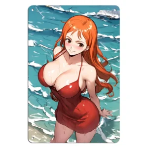 Anime Girls Metal Tin Sign Comic Wall Poster Vintage Iron Decoration for Home Cafe Man Cave Club Bar and Pub