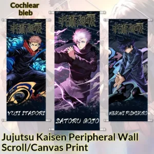 Anime Gojo Hand-Painted Frameless Plastic Square Wall Scroll Poster