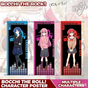 Anime Rock Girl Wall Scroll Poster Hitori Goto Bocchi Character Art Kawaii Music Band Series Bedroom Living Room Dorm Decor