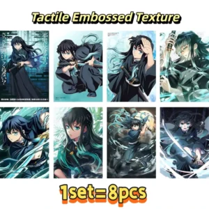 Anime Wall Art Set of 8 16.5×11.4″ HD Offset Printed Posters with Tactile Embossed Texture Supplier