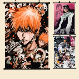 Anime Wall Scroll Poster Art Textile Waterproof Digital Printing Hanging Paintings Decor for Home Dorm Office