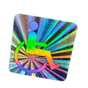 Anti-Counterfeit Custom-Shape 3D Laser Holographic Label with QR Code