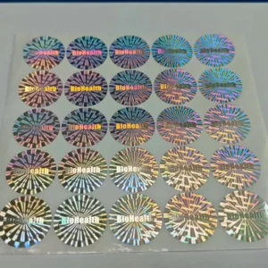 Anti-Fake Tamper-Proof Holographic Security Sealing Labels Warranty Void Stickers with Serial Number