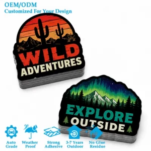 Any-Shape Die-Cut Bubble-Free Environmentally Friendly Vinyl Car Sticker