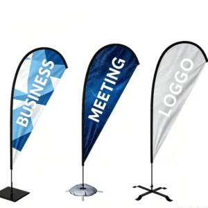 Arc Shape Beach Flag Banner