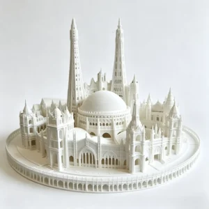 Architectural Model 3D Printing OEM Landmark Building Souvenir Display Custom Rapid Prototyping Service Metals Plastics