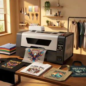 Automatic 33cm Roll to Roll XP600 Printhead DTF Printer Direct to Film Printing Machine for T Shirt Heat Transfer