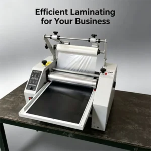 Automatic Cold Hot Anti-Curl Laminator for Photo Albums Calendars and Brochures