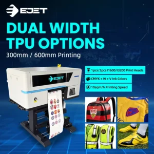 Automatic TPU UV DTF Label Printer for Shirts with I3200 Printhead, 33 cm Printing Size