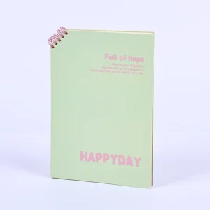 B5 Loose-Leaf Notebook for Students, Beveled Corner, Flip Folder, Coil Binding