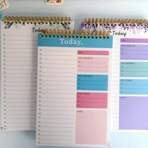 B5 Spiral Notebook PP Cover Colorful Portable School Journal Custom Logo Plastic Gift Schedule Planner