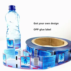 BOPP Hot Melt Adhesive Label Manufacturing Labels PET Bottle OPP Roll Water Plastic Print Bottles