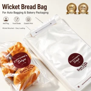 BOPP Micro-Perforated Wicket Bags for Bread and Baguette Packaging, FDA Food-Grade Manufacturer