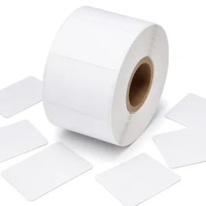 BPA-Free Direct Thermal Label Roll 50x30mm 800 Labels White Barcode Price Tag Retail Supermarket