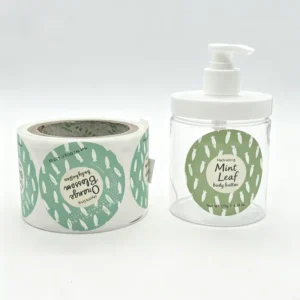 Baby Shower Custom Logo Printed Waterproof Adhesive Vinyl Sticker Roll Glossy Laminated