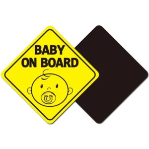 Baby on Board Car Sticker Warning Sign Magnet Automobiles Reflective Safety Cute Magnetic Sticker