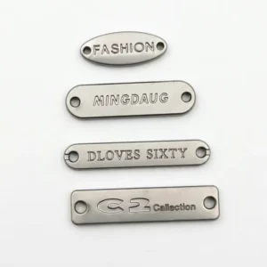 Bag Accessories Hardware 3D Embossed Custom Handbag Logo Metal Plate Label for Decoration