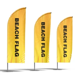 Best Selling Outdoor Flying Polyester Beach Feather Flags Banner Printed Promotion Advertising Flag