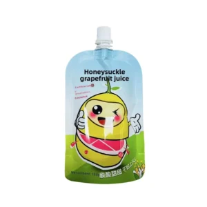 Beverage Aluminum Foil Spouted Pouch Manufacturer for Honeysuckle Pomelo Juice Packaging