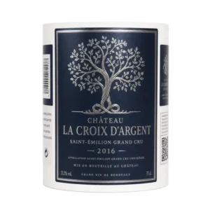 Beverage Bottle Label Stickers Hot Stamping Metallic Border Adhesive for Glass Wine Packaging